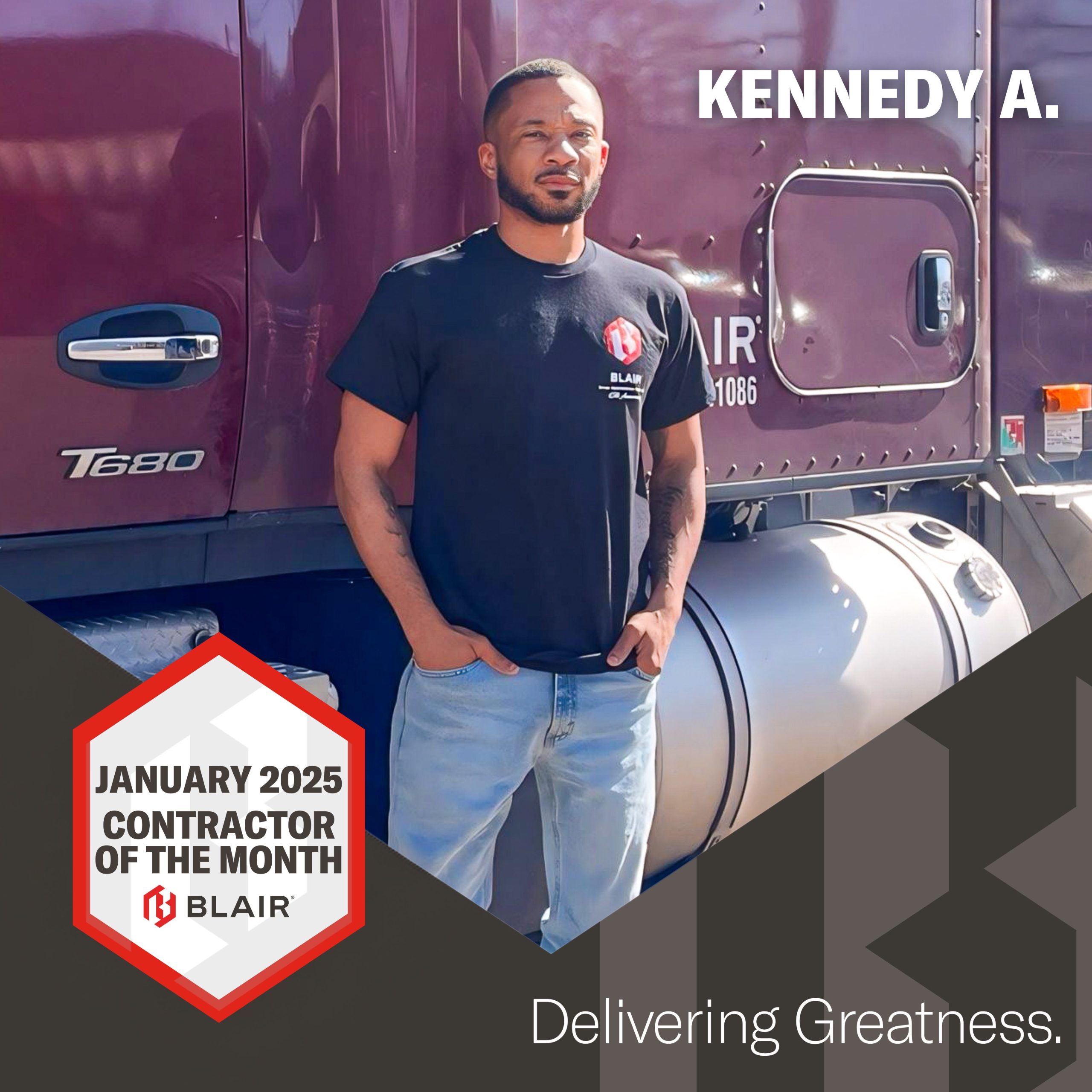 January 2025 Contractor of the Month - Blair Logistics, Inc.